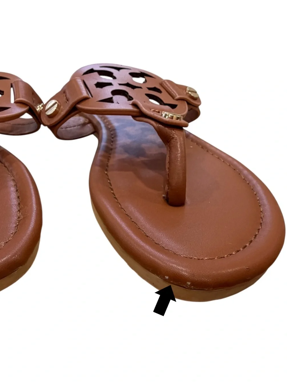 Tory Burch Miller Leather Sandal in Vintage Vachetta Size EU 36 / US 5.5